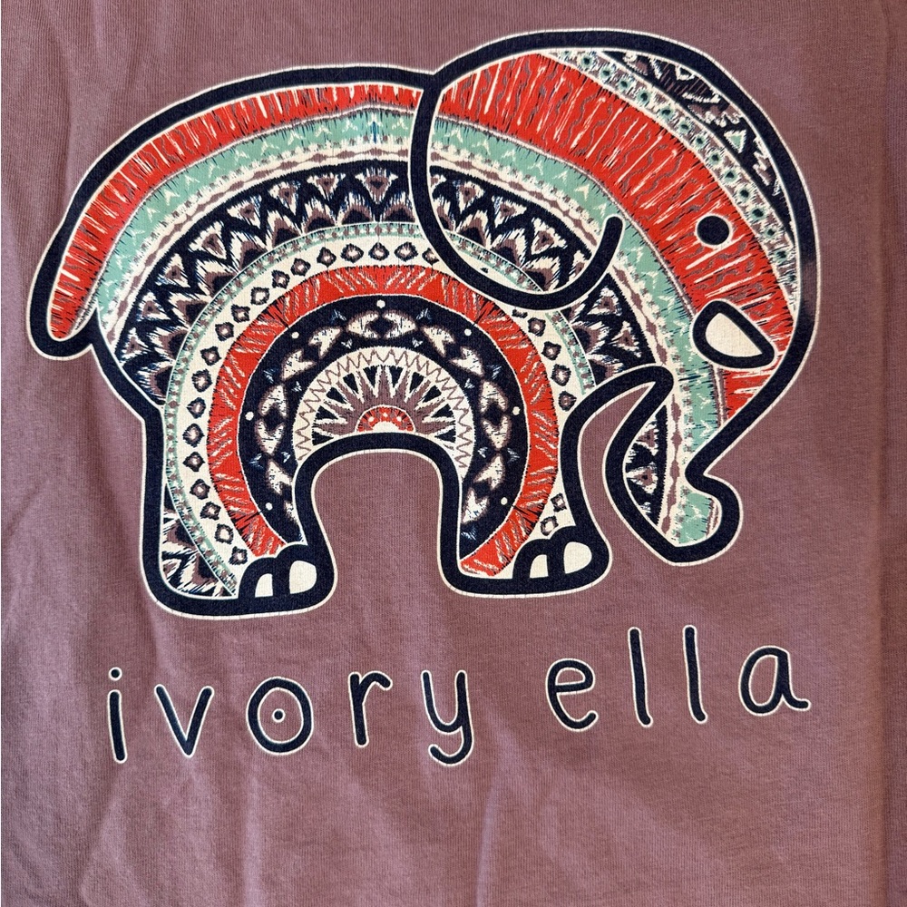 Ivory Ella Lavender Long Sleeve Graphic Tee - Picture 5 of 9
